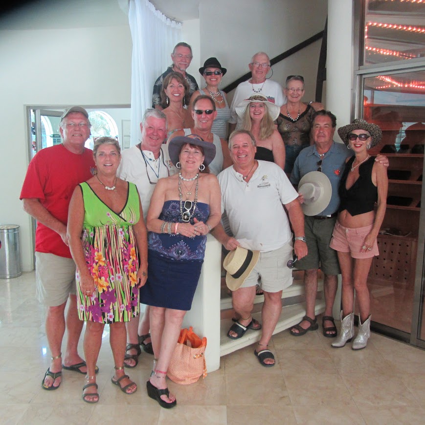 Longtime lifestyle friends gathered together during one of Judy and Hugh's adventures